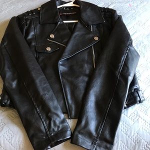 Leather coat